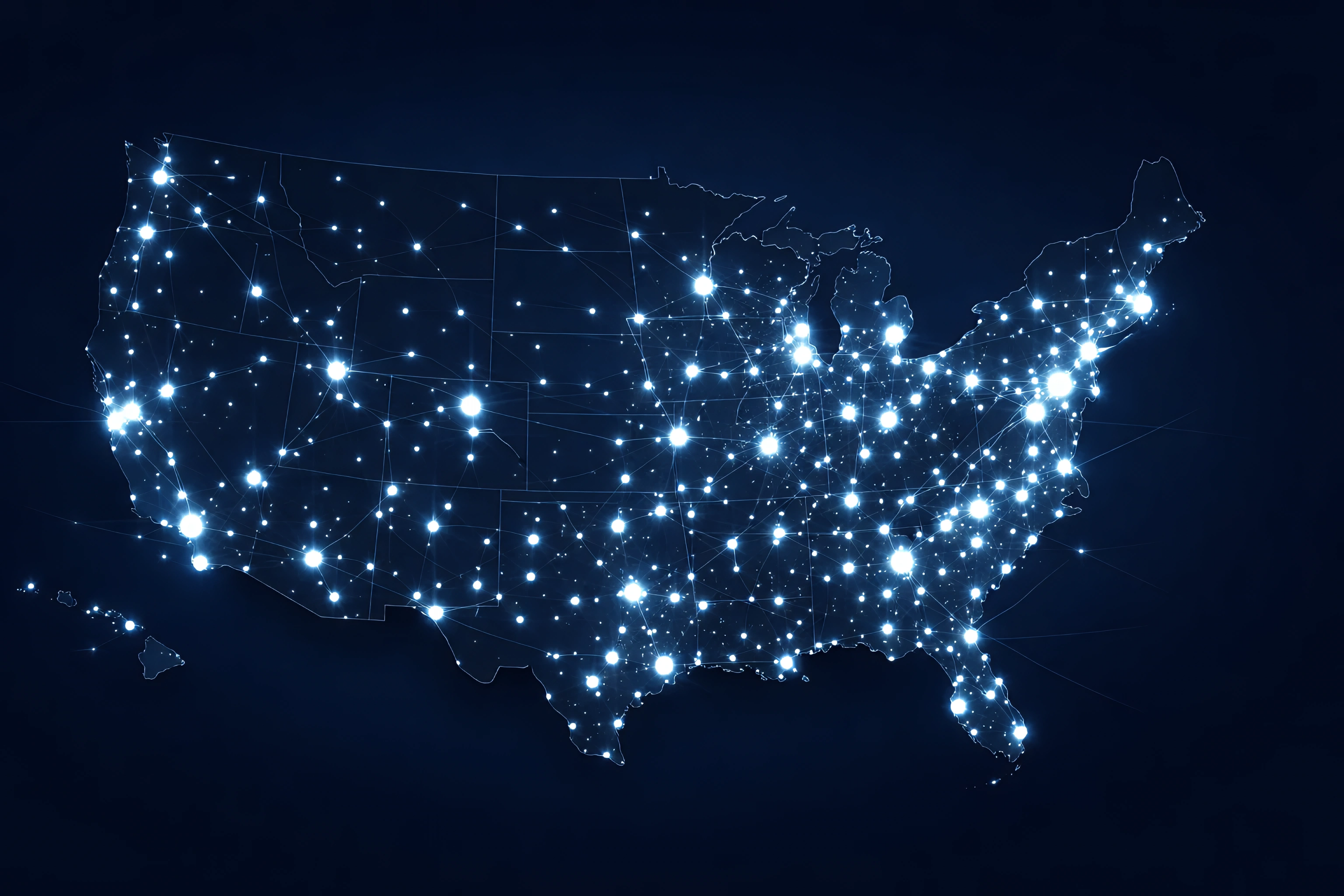 United States coverage map